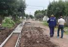 Seguimos trabajando Obra de cordón cuneta