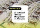 400 personas ya realizaron el curso manipulador de alimentos 