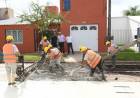 Comenzó la pavimentación del casco histórico de barrio Parque