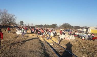 Nuevo saqueo a tren en Estación Frontera