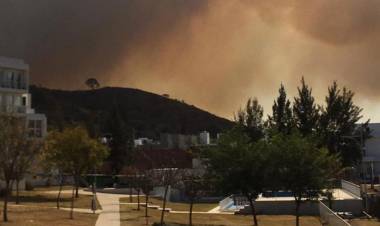 Incendios en Córdoba: bomberos trabajan en La Calera