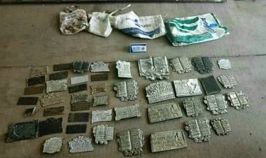 Un detenido y recupero de placas robadas en el cementerio