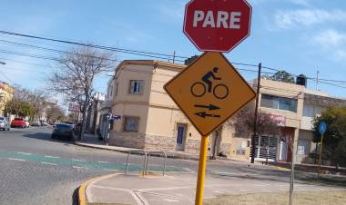 La ciclovía y la señalización adecuada