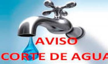 Corte de agua en Barrio Jardín