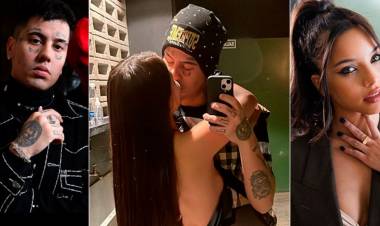 Duki revolucionó las redes al publicar una foto apasionada con su novia, Emilia Mernes