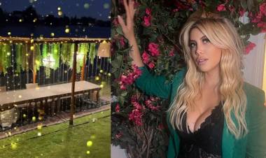 Wanda Nara mostró cómo será la increíble ambientación de Navidad de su mansión: "Preparando la mesa"