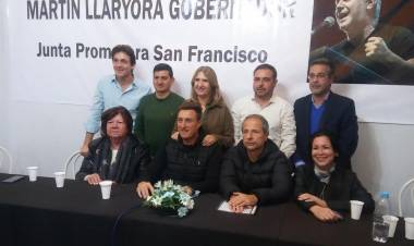Presentaron junta promotora Llaryora gobernador 2023
