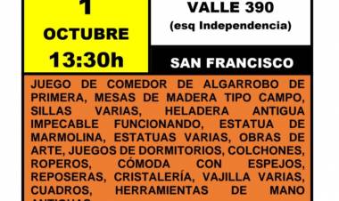 Gran remate de artículos de una casa de familia 