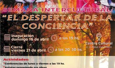 REPROGRAMACIÓN DE HORARIO INAUGURAL DE LA SEMANA INTERCULTURAL “EL DESPERTAR DE LA CONCIENCIA”