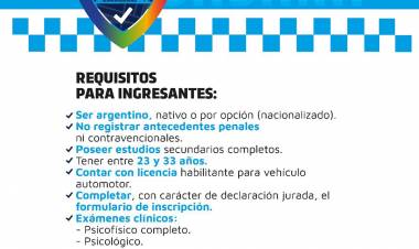 Reabren las inscripciones para formar parte del Cuerpo de Prevención Urbana