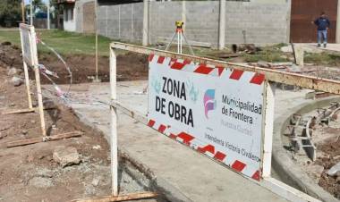 Seguimos trabajando Obra de cordón cuneta