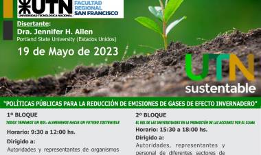 Jornada de disertación de UTN sobre Huella de Carbono y reducción de emisión de gases  