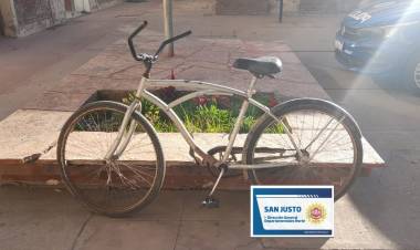  RECUPERO DE BICICLETA SUSTRAÍDA 