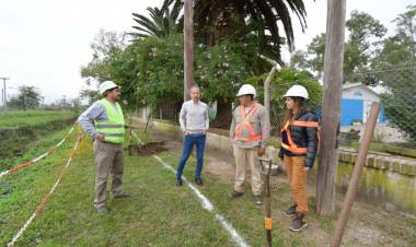 Comenzó  la obra de provisión de gas natural para la guardería Manuel Belgrano