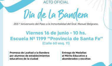 Acto oficial - Día  de la Bandera