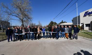 Quedó inaugurado el tramo oeste del acceso principal norte del Parque Industrial