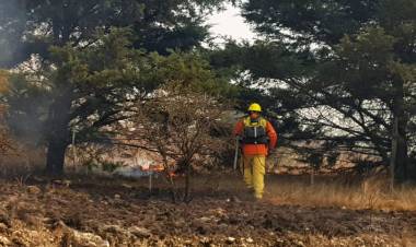 Por vientos fuertes, el riesgo de incendios hasta la noche será extremo