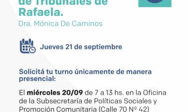 Llega la defensoria  general de  tribunales de Rafaela 