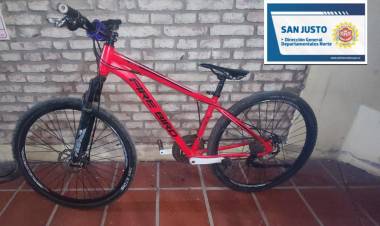  RECUPERO DE BICICLETA SUSTRAÍDA 