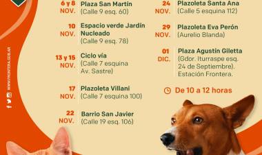 Campaña de vacunacion antirrábica en la ciudad de Frontera 