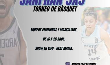 Reprogramamos la fecha del primer torneo de básquet SANFRAN 3X3 en la ciudad