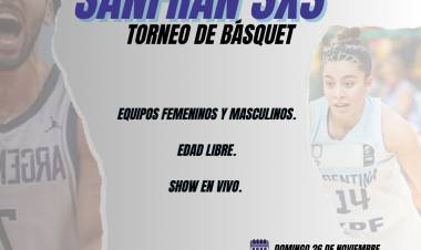 Se viene el encuentro de básquet SANFRAN 3X3