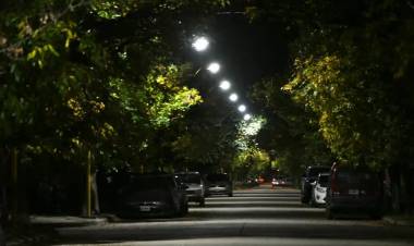 Se instalaron nuevas luces Led en barrio Jardín