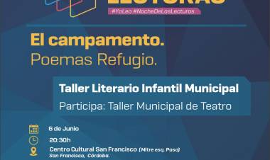 Se viene la Noche de las Lecturas en el Centro Cultural San Francisco