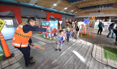 Niños del Nivel Inicial participaron de una actividad de educación vial