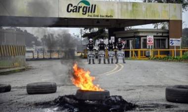 Por el paro de aceiteros hay más de 10.000 camiones varados en los principales puertos