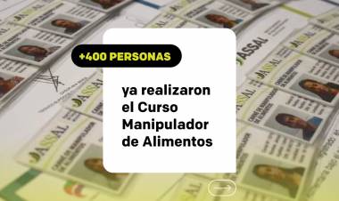 400 personas ya realizaron el curso manipulador de alimentos 
