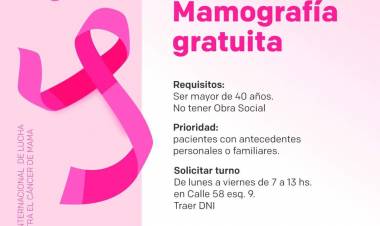 Octubre Rosa - Mamografías  gratuitas