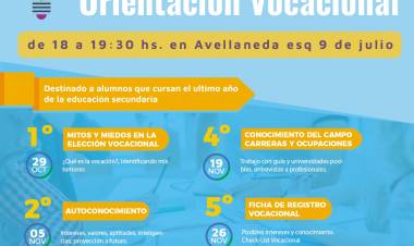 Taller de orientación vocacional gratuito para estudiantes del último año de secundaria