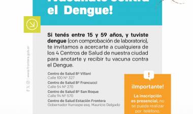 ¡Vacúnate contra el dengue!