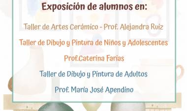 Este sábado se presenta la Muestra Anual Taller Municipal de Artes Visuales Miguel Pablo Borgarello
