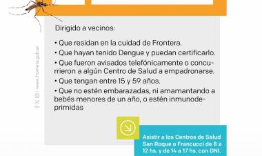 Vacunación contra el dengue