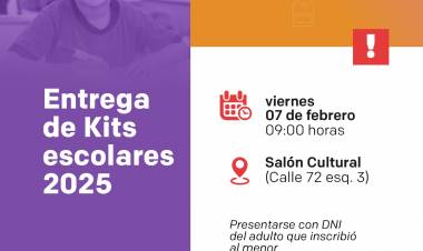 Entrega de kits escolares 2025
