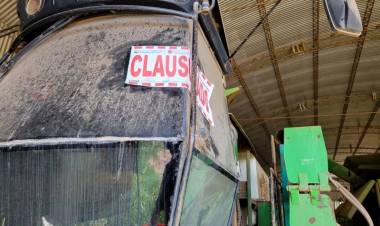 Fitosanitarios: controles y clausura de maquinaria en Departamento San Justo