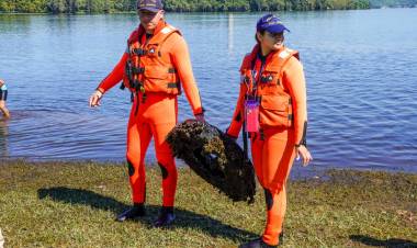 “Fondo Limpio”: se realizó una nueva jornada de limpieza en el Embalse de Río Tercero