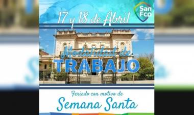 Fin de semana Santa: Qué servicios prestará la municipalidad