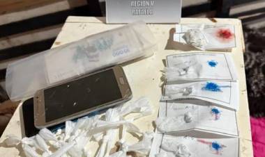 Frontera: cuatro detenidos por microtráfico, les secuestraron cocaína, dinero y celulares