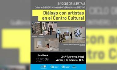 Diálogo con artistas en el Centro Cultural