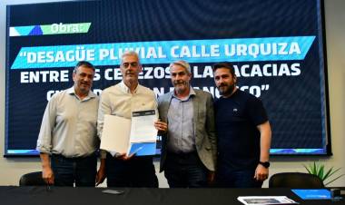 Se licitó la obra del entubado del desagüe pluvial de calle Urquiza