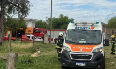 Incendio en una vivienda: un hombre resultó con graves quemaduras