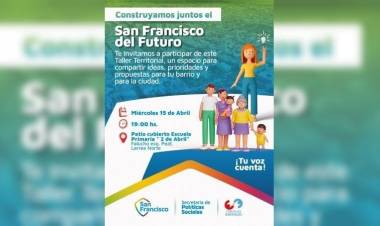 Barrio Roque Sáenz Peña recibe al programa “San Francisco del Futuro”
