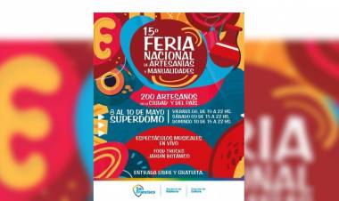 San Francisco se prepara para una nueva edición de la Feria Nacional de Artesanías y Manualidades