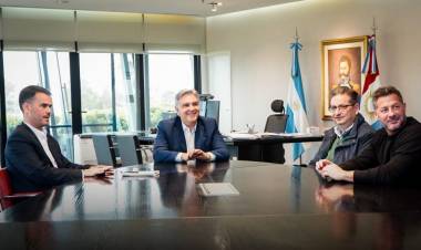 Llaryora recibió al intendente electo de Marcos Juárez, Germán Font