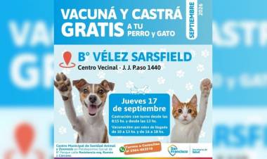 Cronograma de la campaña de vacunación antirrábica y castraciones para esta semana