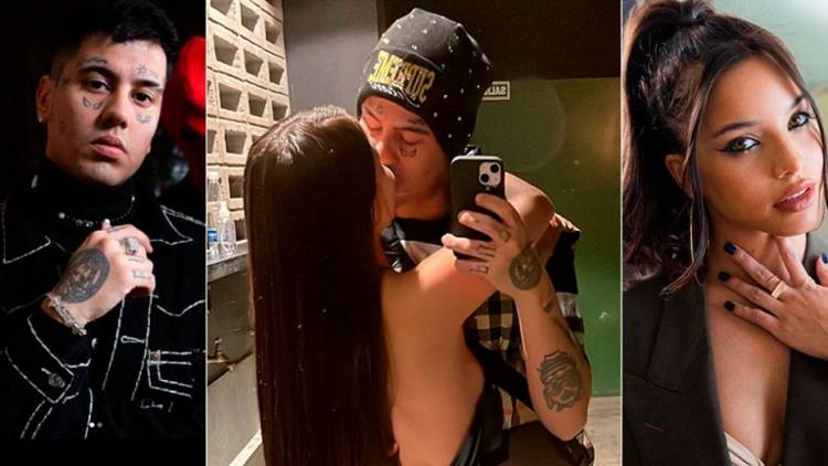 Duki revolucionó las redes al publicar una foto apasionada con su novia, Emilia Mernes