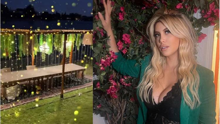 Wanda Nara mostró cómo será la increíble ambientación de Navidad de su mansión: "Preparando la mesa"